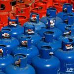 Collection of Calor gas cylinders