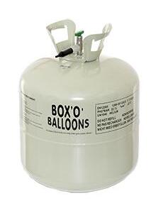 Box 'o' Balloons disposable Helium cylinder