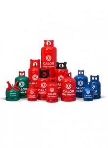 Collection of Calor Gas Cylinders