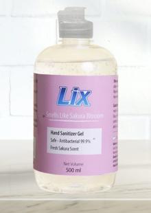 LIX Hand Sanitiser 500ml bottle