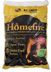Homefire Oval coals - smokeless fire fuel bag
