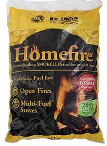 Homefire Oval coals - smokeless fire fuel bag